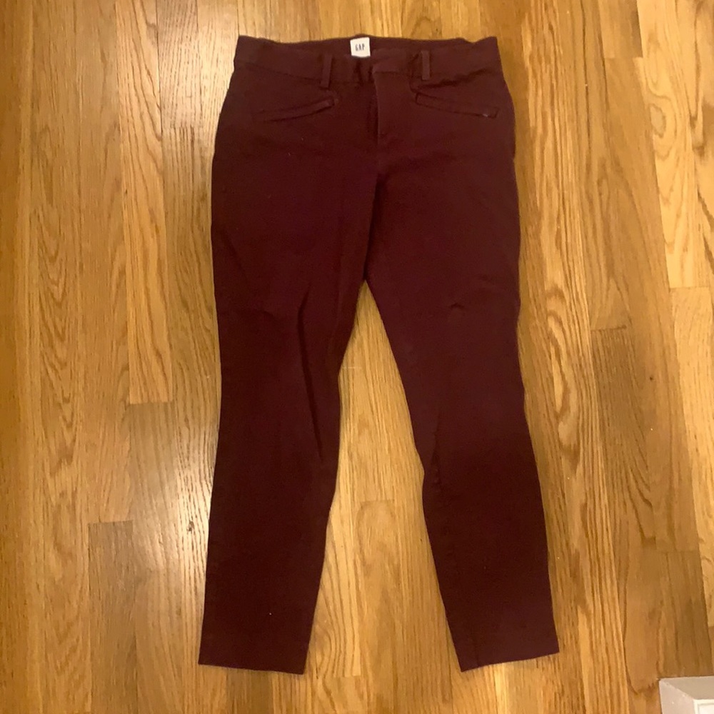 GAP maroon pants - size 8 regular
